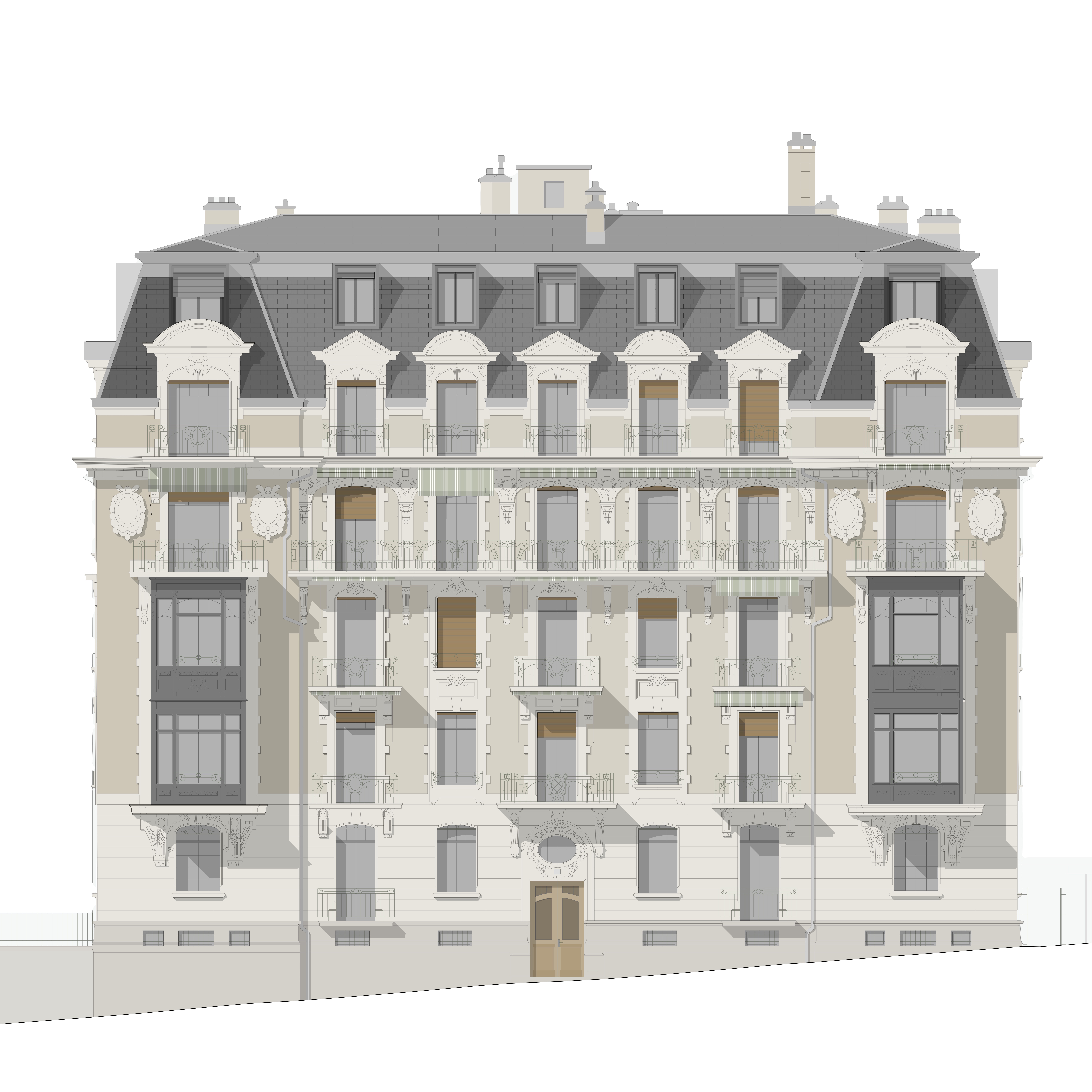 Rénovation de l'immeuble Juste-Olivier 20